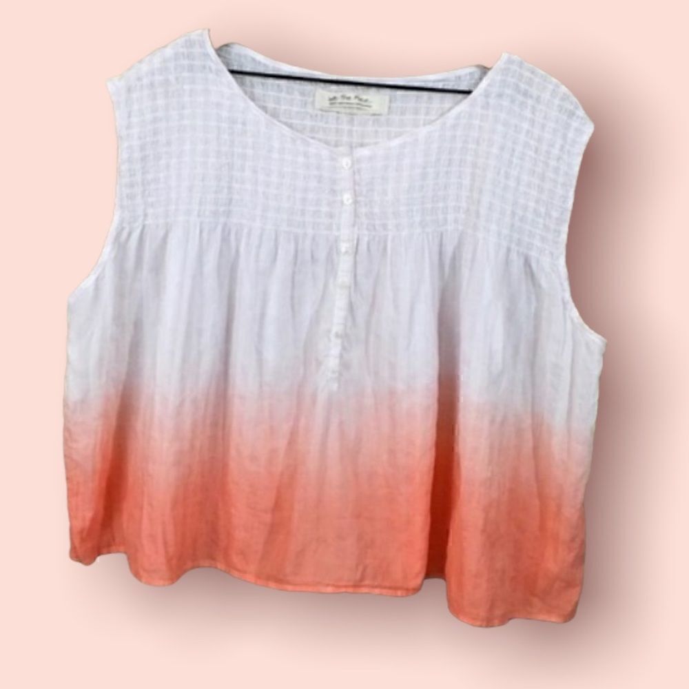 Free People Little Bit Of Something Ombre Top size S - Picture 4 of 10